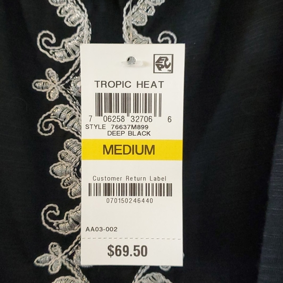 INC Black Off the Shoulder Top Size M - Picture 3 of 3